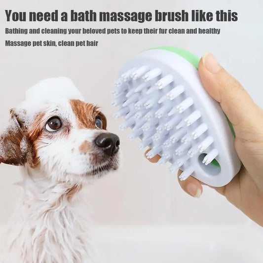 Brosse de douche pour animaux de compagnie, peigne de bain, épurateur, livres, fournitures de toilettage pour chiens