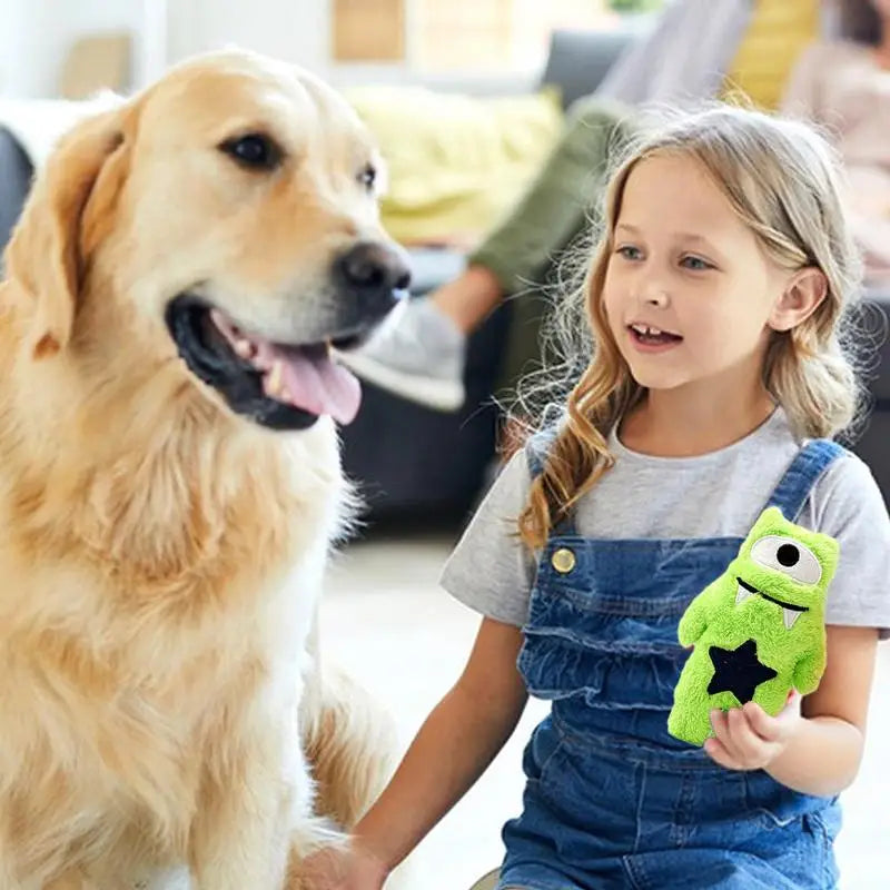 Jouet en peluche à mâcher pour chiens Monsters