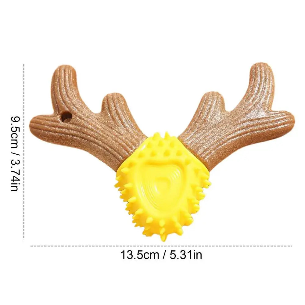 Jouets de brosse à dents en forme de bois pour chiens.